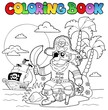 Coloring book with pirate theme 4