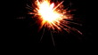 Burning sparkler