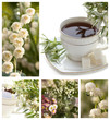 Photo: art collage lilies of the valley art collage lilies of the valley