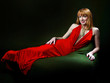 Woman in evening dress