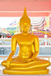 Golden buddha at the temple Golden buddha at the temple