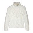 White woolen sweater isolated on white