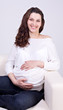 Young attractive pregnant woman