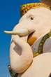 Face of pink ganesha statue Face of pink ganesha statue