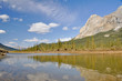 Mt Sukakpak reflects in tundra pond Mt Sukakpak reflects in tundra pond