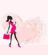 Beautiful pregnant woman on shopping Beautiful pregnant woman on shopping