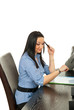 Business  woman checking watch