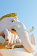 Face of pink ganesha statue Face of pink ganesha statue