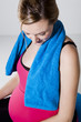 Pregnant woman relaxing