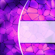 Stained glass design template. EPS 8