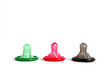 Drei bunte Kondome Drei bunte Kondome