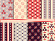 abstract vector set of scrapbook paper