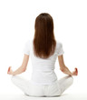 Young woman practising yoga