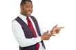 Portrait african man on white background Portrait african man on white background