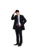 Businessman scratching his head