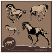 Vector: Vector illustration.Editable horse design Vector illustration.Editable horse design