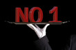 Number one on black