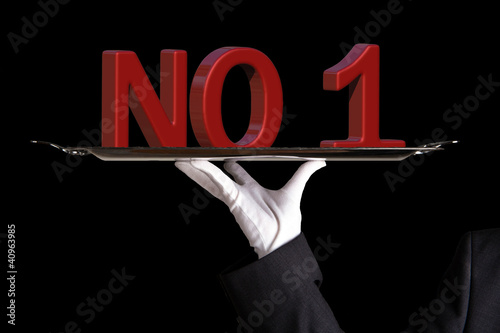 Photo: Number one on black Number one on black