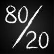 Blackboard, 80-20-Regel