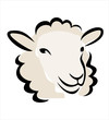 happy sheep portrait