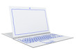 computer on a wite background