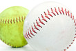 Two softballs