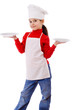 Little cooker with two empty dishes