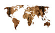 world map vintage artwork