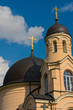Gold crosses on the Orthodox Church