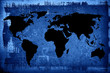 world map vintage artwork