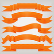 set of orange ribbons