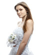 Beautiful bride in wedding dress