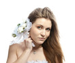 Beautiful bride in wedding dress