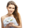 Beautiful bride in wedding dress
