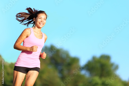 Photo: Happy woman running Happy woman running