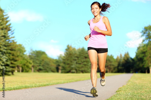 Photo: Sport fitness woman running Sport fitness woman running