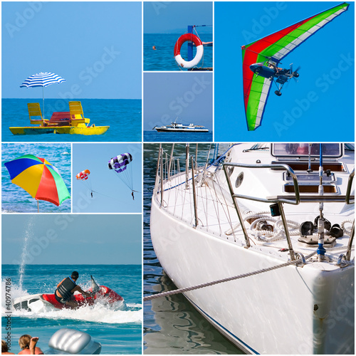 Photo: Bright days of a holiday and vacations on a seashore Bright days of a holiday and vacations on a seashore