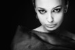 a beauty girl on the dark background a beauty girl on the dark background