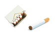 Сigarette and pack of cigarettes