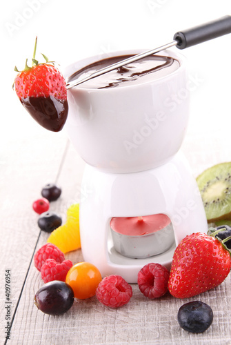 Photo: chocolate fondue chocolate fondue