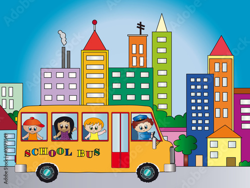 Illustration: School bus School bus