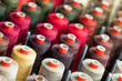 The reels with colorful threads