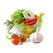 Healthy vegetarian salad isolated Healthy vegetarian salad isolated