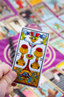 Tarot card held in the hand (2). Tarot card held in the hand (2).