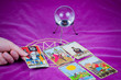 Tarot cards with a magic ball (3). Tarot cards with a magic ball (3).