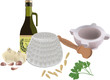ricotta aglio pinoli