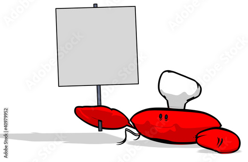 Illustration: Crabe chef Crabe chef