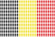 Belgian flag made from people
