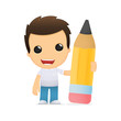 funny cartoon casual man