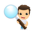 funny cartoon casual man